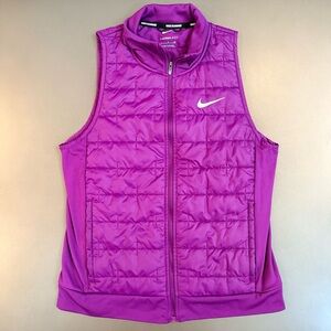 Nike Women's Purple Puffer Vest - Size Small
